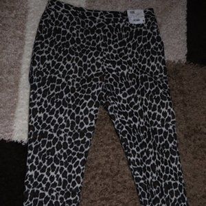 Top Shop Animal Print Pants